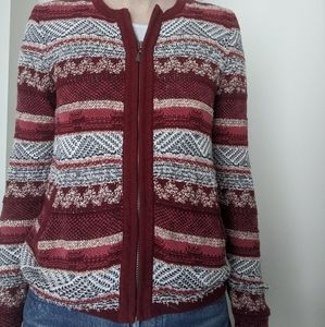 Zippered cardigan from Loft